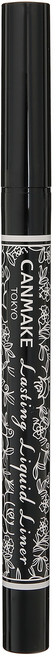 CANMAKE 極細持久眼線液 0.6ml, 1個, 01黑色