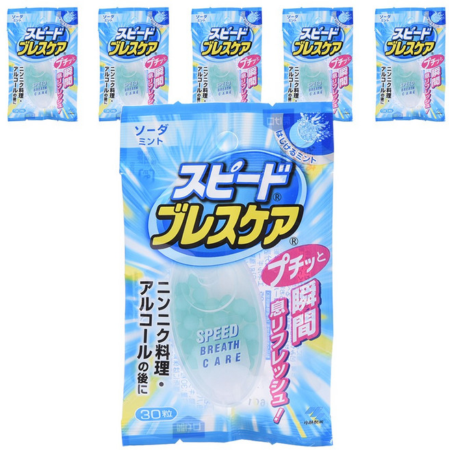 KOBAYASHI 小林製藥 Speed Breath Care口氣清新糖 蘇打薄荷, 6個