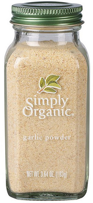 Simply Organic 大蒜粉, 1罐, 103g