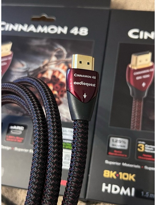 AudioQuest Cinnamon 48 肉桂（8k-10k)HDMI 2.1版 高畫質影音傳輸線, 1個