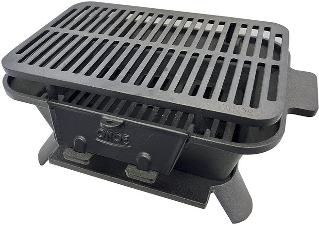 迷你鑄鐵方形燒烤爐 CI-1607, 1個
