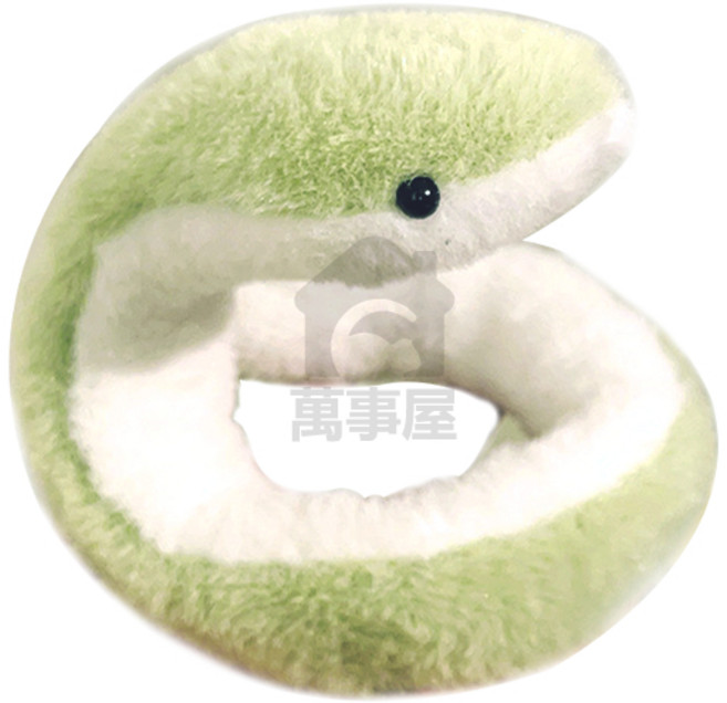 絨毛扭扭小青蛇公仔, 青色, 1個, 6cm*34.5cm
