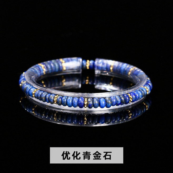 LINK JD GEMS 圓片手鏈 多款寶石手串 4x2mm 時尚簡約飾品