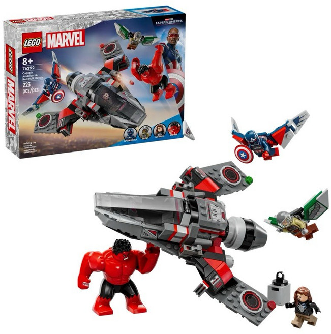 Home&brick LEGO 76292 美國隊長VS紅浩克 Marvel, 詳見包裝, 1個