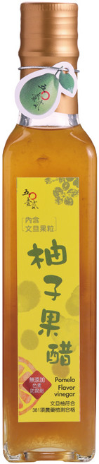 柚子果醋【內含鮮果粒】麻豆文旦柚 米醋 自然果香 酸甜 料理 涼拌 調飲, 1個, 230ml