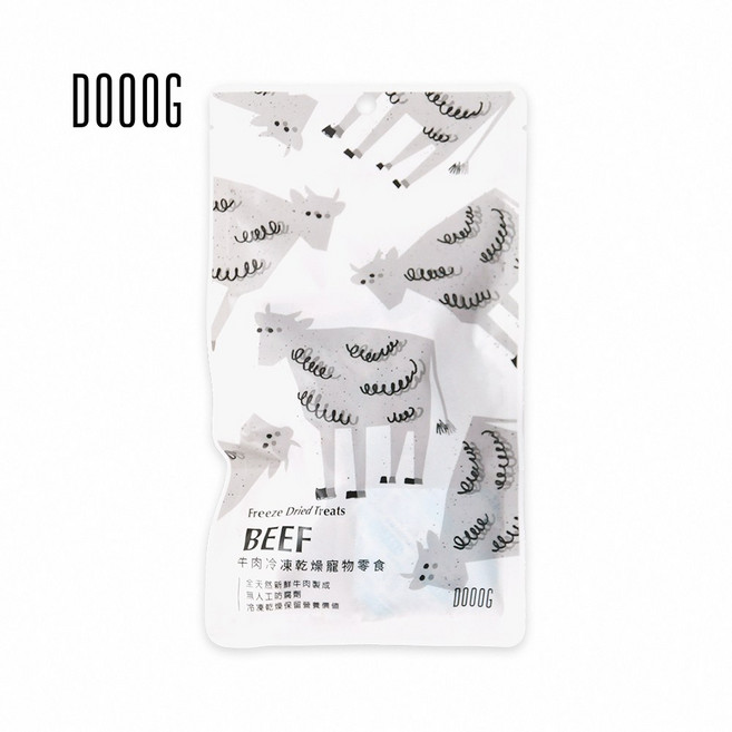 DOOOG 冷凍乾燥寵物零食, 35g, 1個, 牛肉