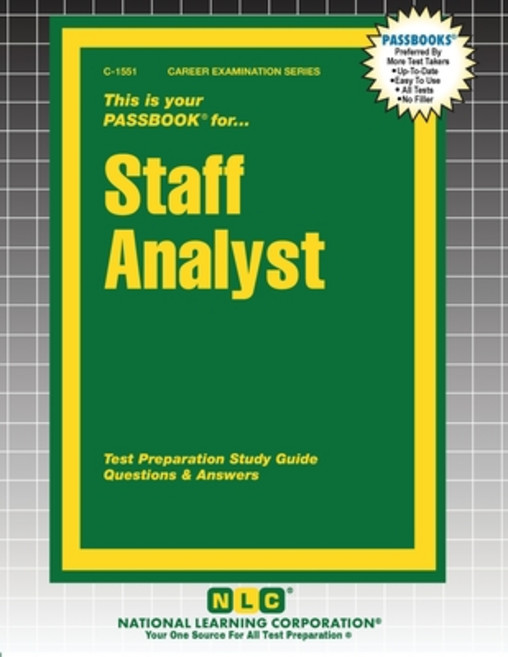 (英文圖書) Staff Analyst 平裝版, National Learning Corp, English