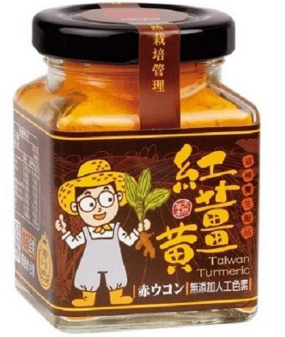 豐滿生技 台灣紅薑黃粉 50公克罐裝 無人工色素, 50g, 1個, 1個裝