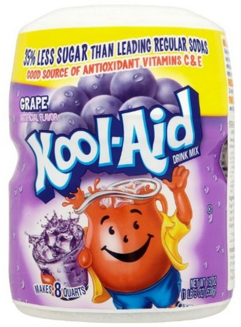 Kool-Aid 罐裝維他命C沖泡飲 葡萄口味, 538g, 1罐, 1罐