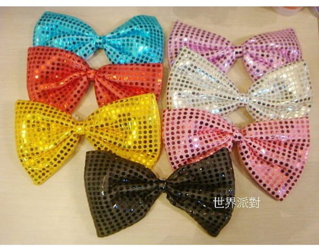 派對用亮片大蝴蝶領結 (7色可選)