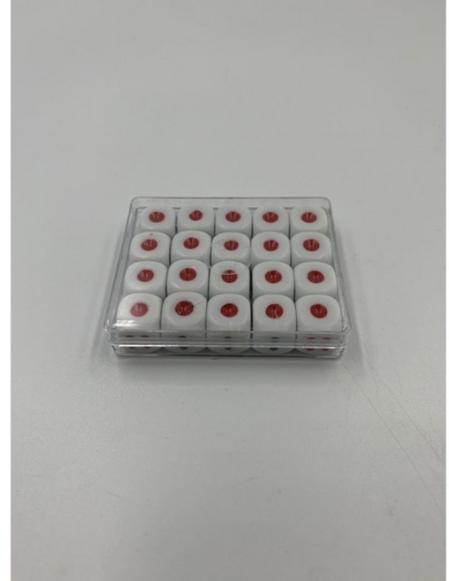 【好樂購】骰子 1號圓角骰子 12mm四方骰子 方豆, 詳見包裝, 白色, 1個