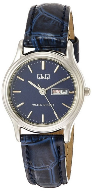 Q&Q Watch標準女款皮革手錶 A205-302