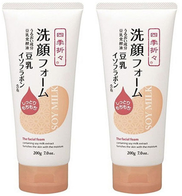 KUMANO 熊野油脂 豆奶異黃酮洗面乳, 2個, 200g