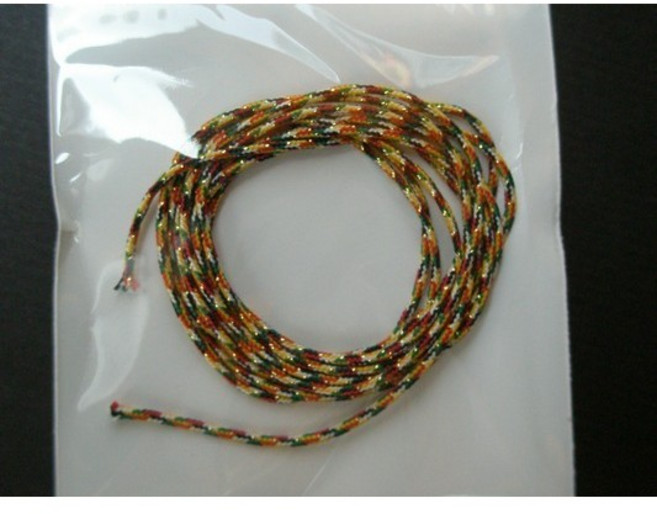 五色繩 - 多彩手工藝編織繩線 適用於禮品包裝與裝飾, 紅橙黃綠藍, 1個