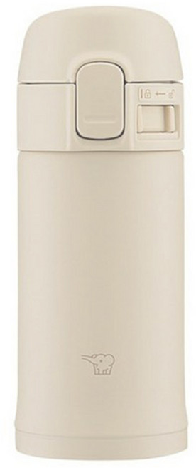 ZOJIRUSHI 象印 一鍵式輕量保溫保冷隨行杯 SMPD20CM, 1個, 200ml, 米色