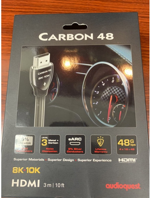 Audioquest 8K/10k HDMI Carbon碳纖 3M 美國正貨 最新版 高畫質影音傳輸線, 1個