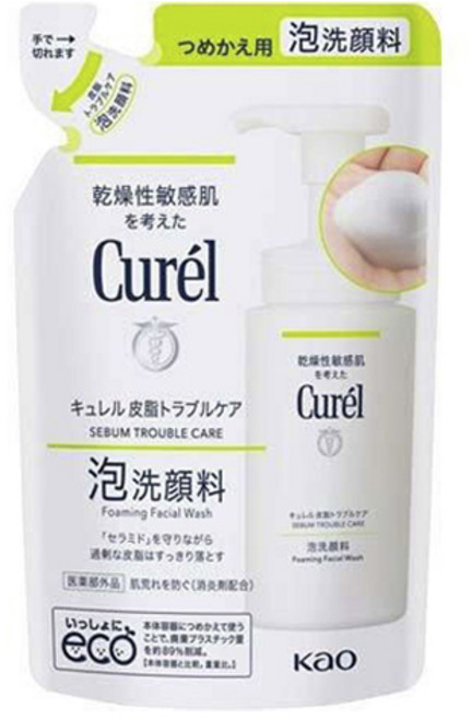 Curel 珂潤 潤浸保濕洗顏慕斯補充包, 1個, 130ml
