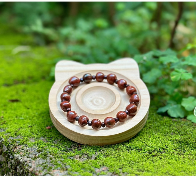 龍宮舍利手串 泰國血舍利, 紅色, 1個