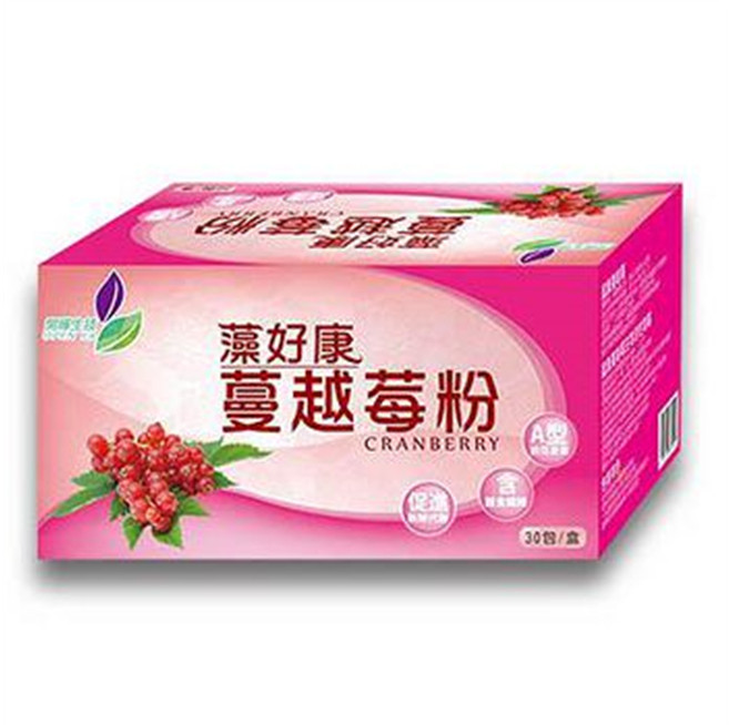 藻好康 蔓越莓粉 30包/盒, 1個