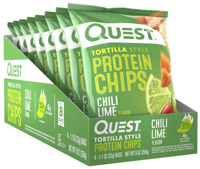QUEST NUTRITION 蛋白玉米脆片 8包入, 1個, 256g