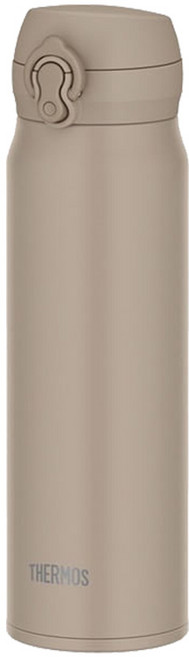 THERMOS 膳魔師 不鏽鋼彈蓋真空保溫瓶 JNL, 1個, 600ml, 灰米色