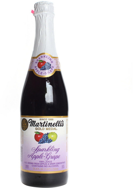 Martinelli's 氣泡蘋果葡萄汁, 1瓶, 750ml