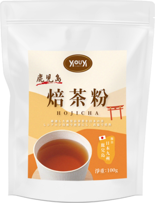 YOUY 日本鹿兒島焙茶粉 - 道地日式風味 暖心暖胃, 100g, 1包, 1包