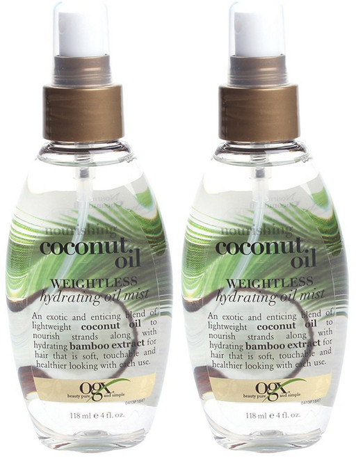 ogx 滋養椰子油輕盈保濕噴霧, 2瓶, 118ml