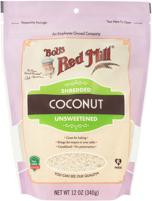Bob's Red Mill 椰絲粉 無糖, 1個, 340克
