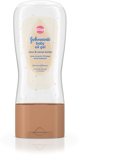 Johnson's 嬌生 孩童乳木果油&可可脂潤膚油 凝膠款, 1瓶, 192ml