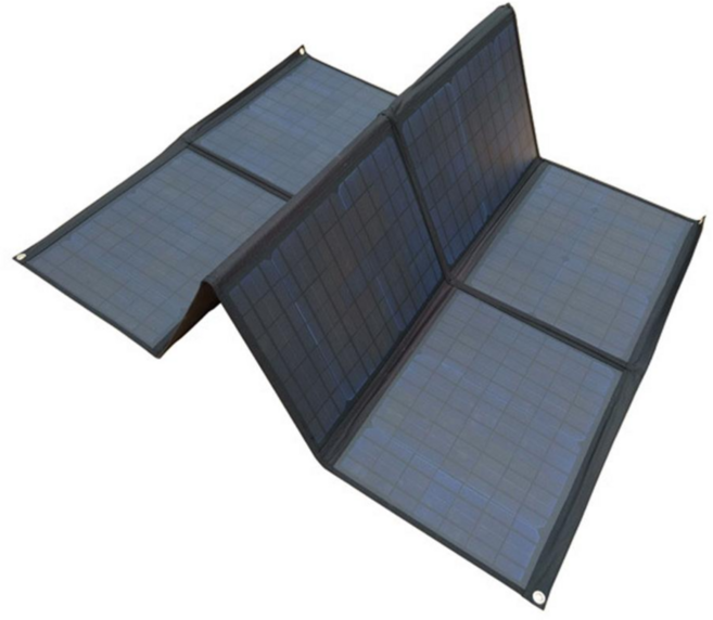 500W 18V 可折疊太陽能充電板, 黑色, 1個