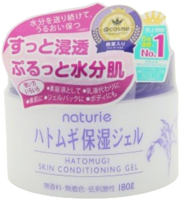 imju naturie Hatomugi 薏仁清潤保濕凝膠, 180g, 1個