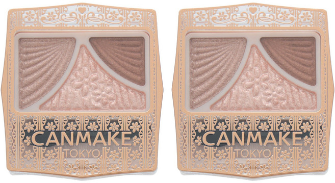 CANMAKE Juicy pure Eyes三色眼影盤, 2個, 11 草莓可可