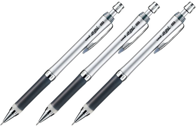 Uni 三菱 a gel 自動鉛筆 M5-807GG 黑色 24, 3個, 0.5mm