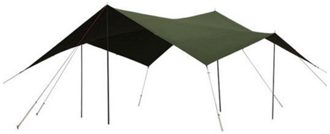 DOPPELGANGEROUTDOOR 堅固耐用天幕, 卡其色