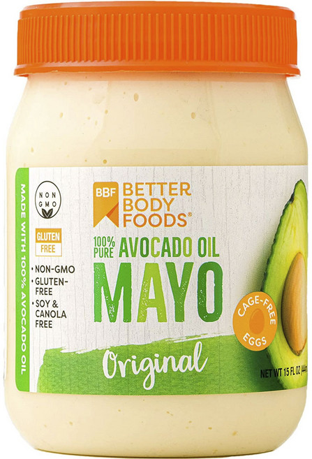 BETTER BODY FOODS 酪梨美乃滋 無麩質 原味, 1個, 444ml