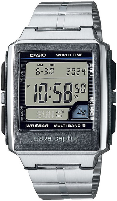 CASIO 卡西歐 Wave Ceptor WR 5Bar男款金屬腕錶 WV-59RD-1AJF