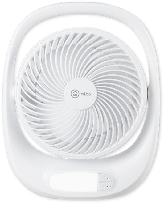 aibo 8吋多功能充電式USB風扇(LED夜燈) - 桌面/USB電風扇 適用於辦公室、居家 涼爽帶著走, FAN1131, 白色
