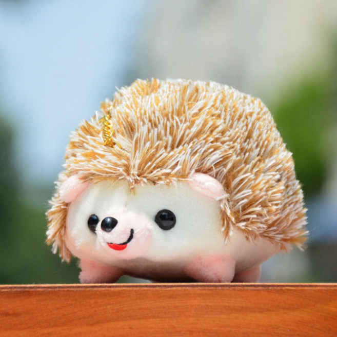 超萌 玩具 絨毛 迷你 可愛 娃娃 公仔 生日禮物掛件, 小刺蝟金黃, 詳見包裝, 詳見包裝