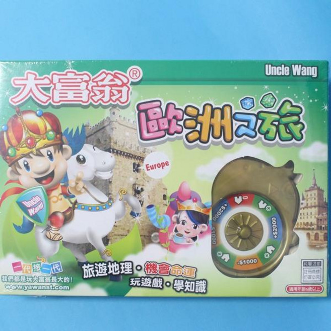 Uncle Wang大富翁 A-388 歐洲之旅(大) 銀行遊戲盤 益智桌遊, 1個