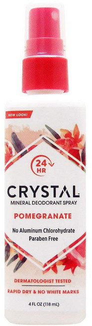 美國 CRYSTAL 全身用礦物除臭噴霧 石榴香, 1瓶, 118ml