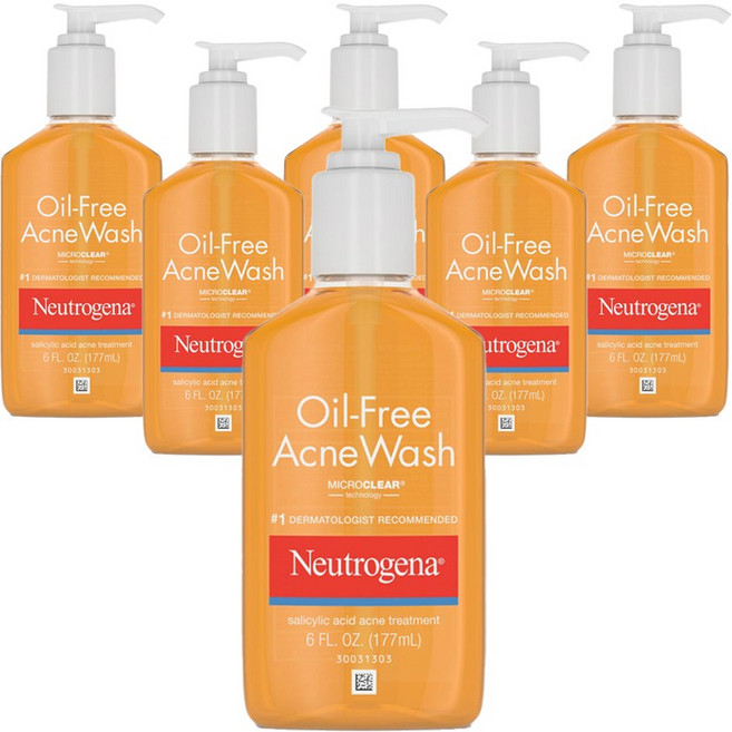 Neutrogena 露得清 控油抗痘洗面乳, 6瓶, 177ml