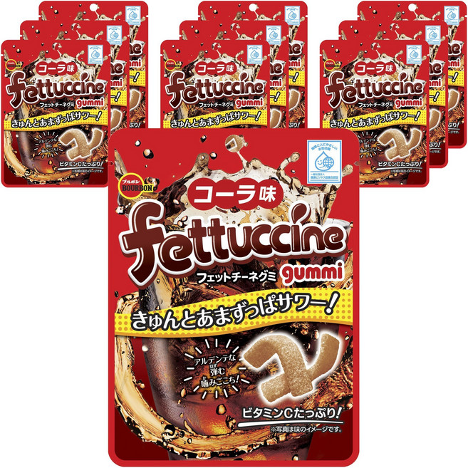 BOURBON 北日本 Fettuccine 胖次軟糖 可樂口味, 10個, 50g