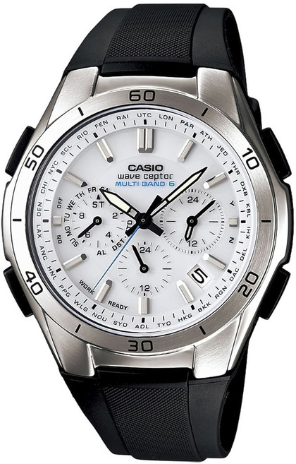 CASIO 卡西歐 男款Wave ceptor系列Multiband 6太陽能電波聚氨酯腕錶 WVQ-M410-7AJF