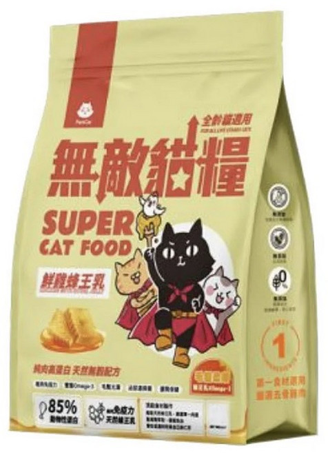 parkcat 貓樂園 無敵貓糧 全齡貓適用 高蛋白無穀配方 1kg 1個 鮮雞 蜂王乳, 鮮雞, 蜂王乳