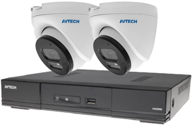 AVTECH陞泰 昌運監視器組合 四路主機 DGM5203SVT 5MP半球型攝影機*2, DGH1103BX-U1