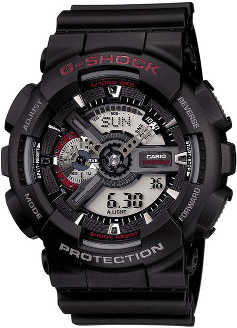 CASIO 卡西歐 G-SHOCK 防震 WR 20 bar 男性運動手錶 GA-110-1AJF