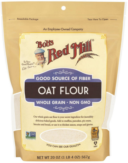 Bob's Red Mill 燕麥粉 無糖, 1個, 567g