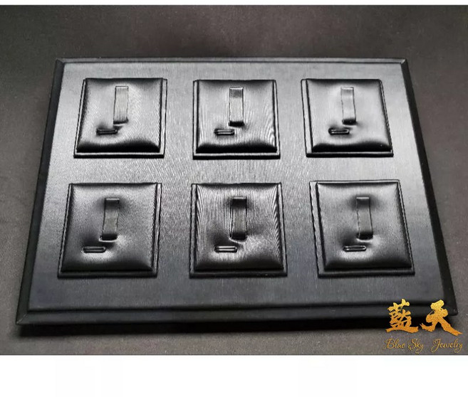 戒指6入展示座, 黑