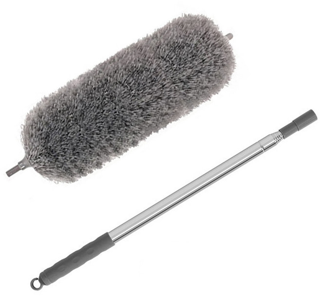 伸縮除塵撢 雞毛撢子 除塵刷 車刷 天花板清潔, 1套